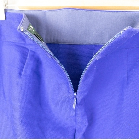 J Crew Factory Womens Egyptian Blue Cotton Mini Skirt Size 4 - Picture 5 of 9